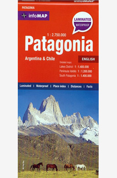kop Stue indenlandske Patagonia Map, Chile and Argentina